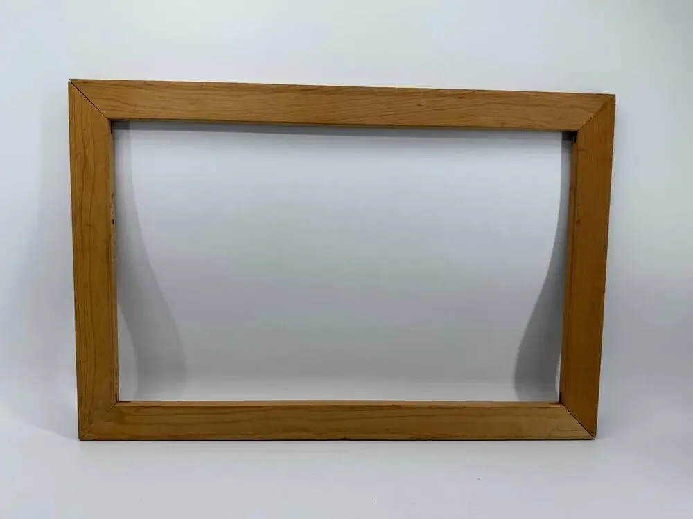 Vintage Wooden Picture Frame 16x24 Natural Wood Empty Wall Hanging Rustic Decor